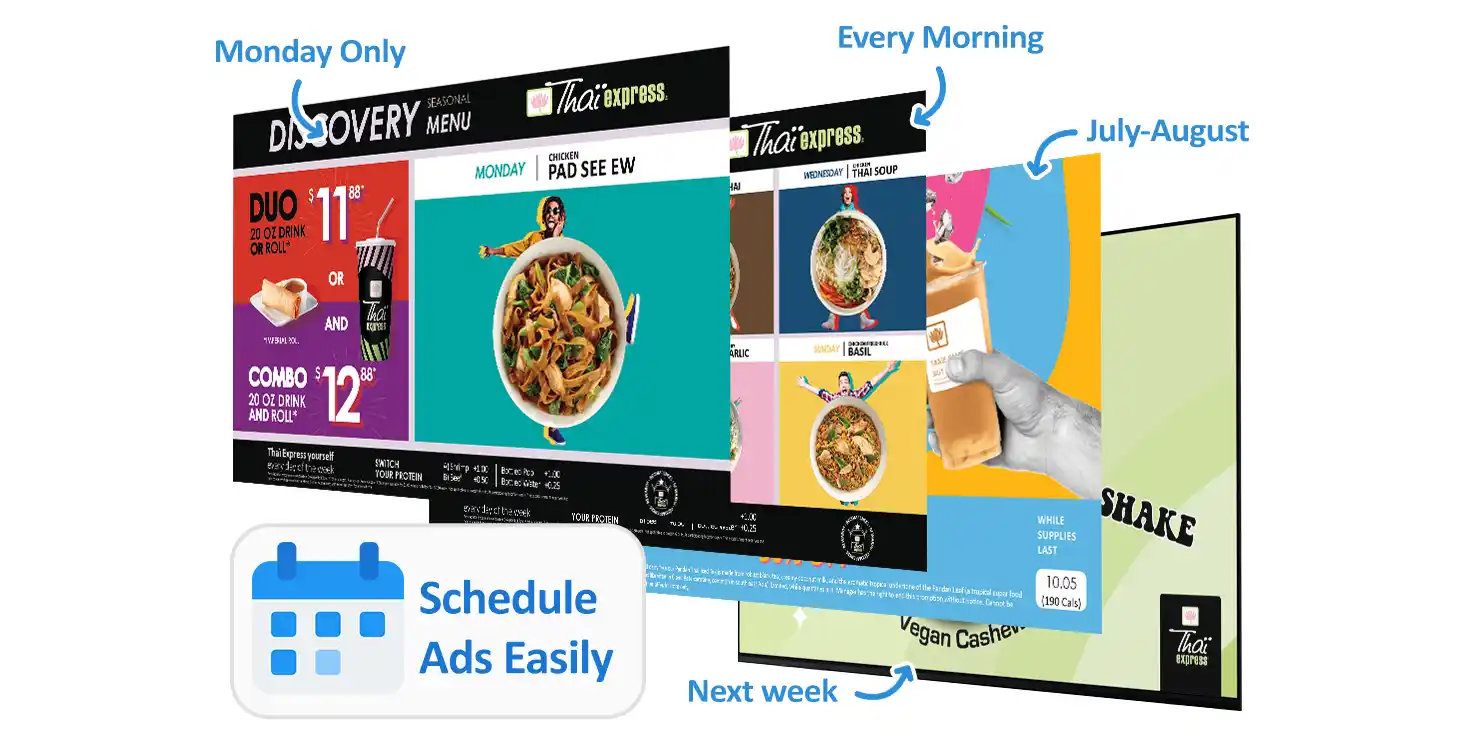 Digital Signage Advanced Scheduling