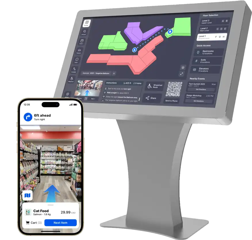 Digital Wayfinding solution with Eye-In