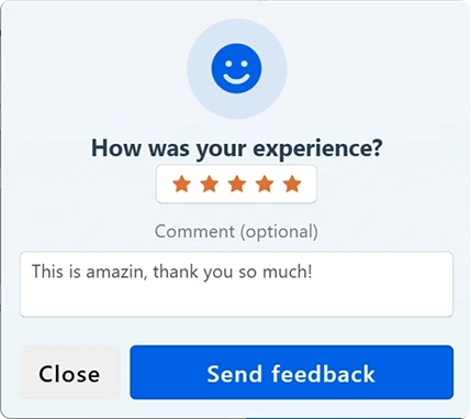 Visitors can provide feedback and review after each itinerary